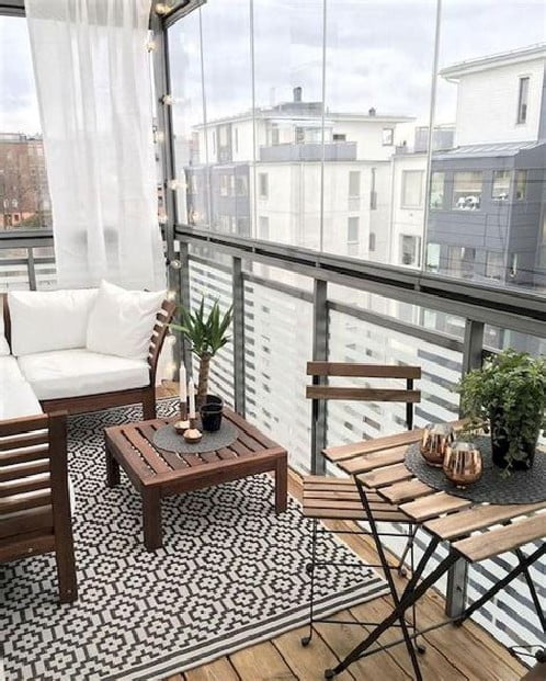 Rezidans Ortak Alan Cam Balkon Tente